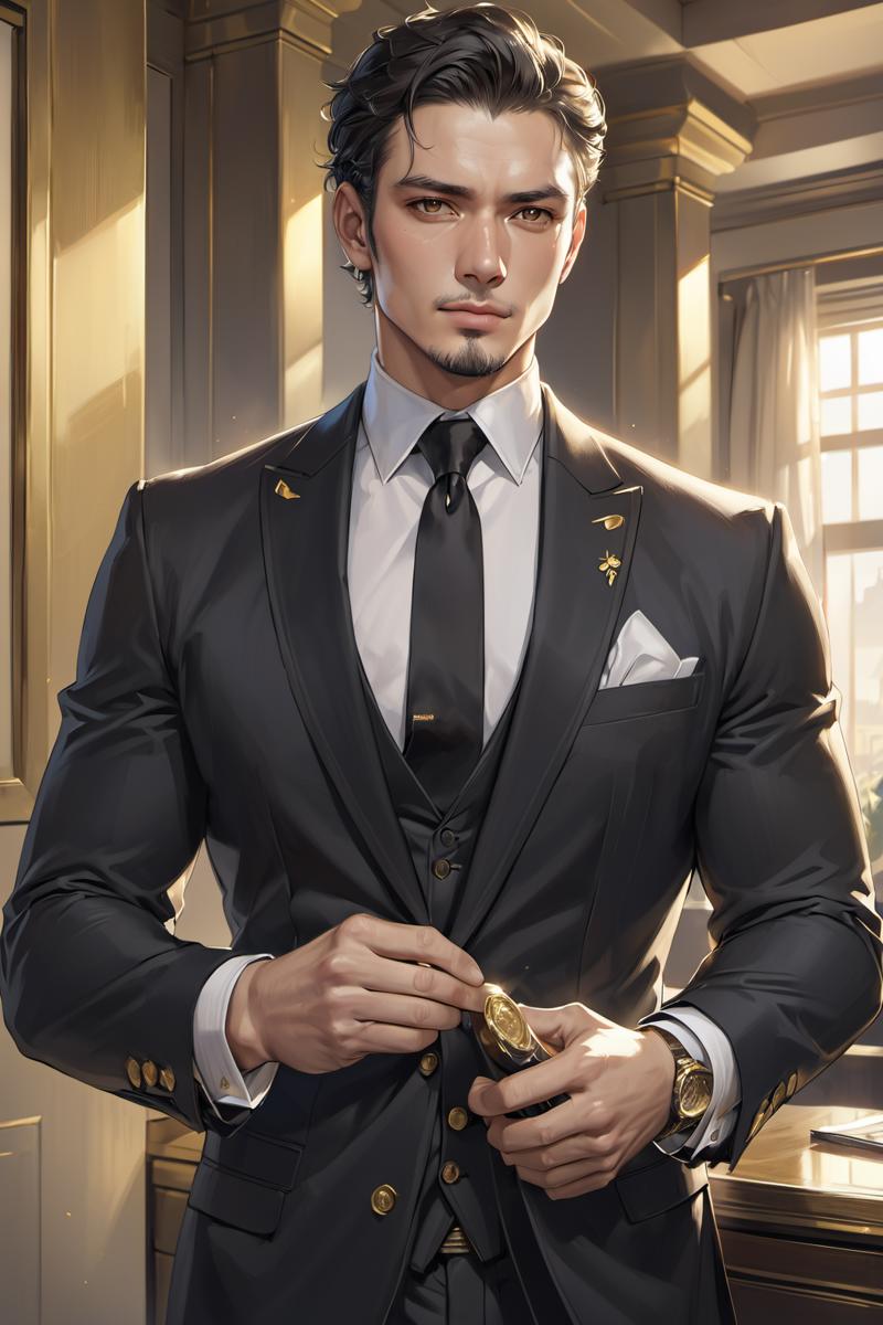 58332-441551326-masterpiece,best quality,1man,realistic anime art style,black,gold,suit.png